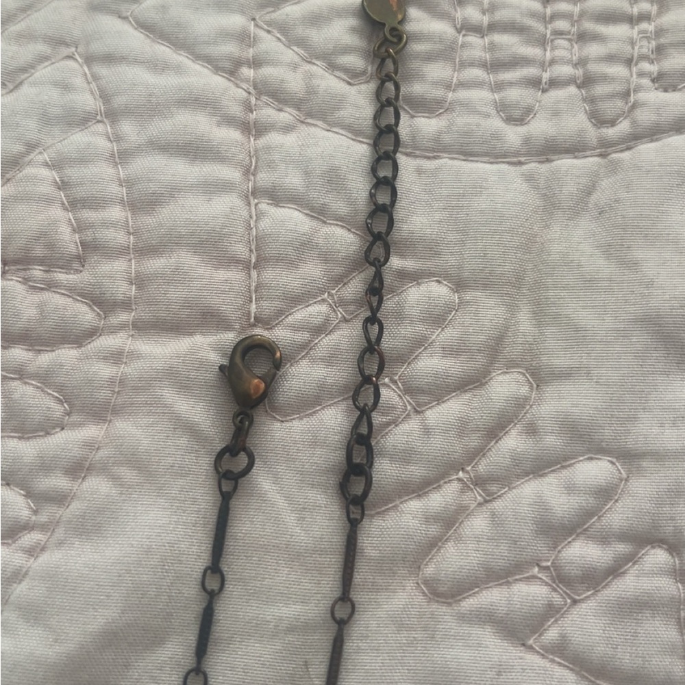 Vintage Boho Antique Gold Pendant Necklace - Picture 3 of 3